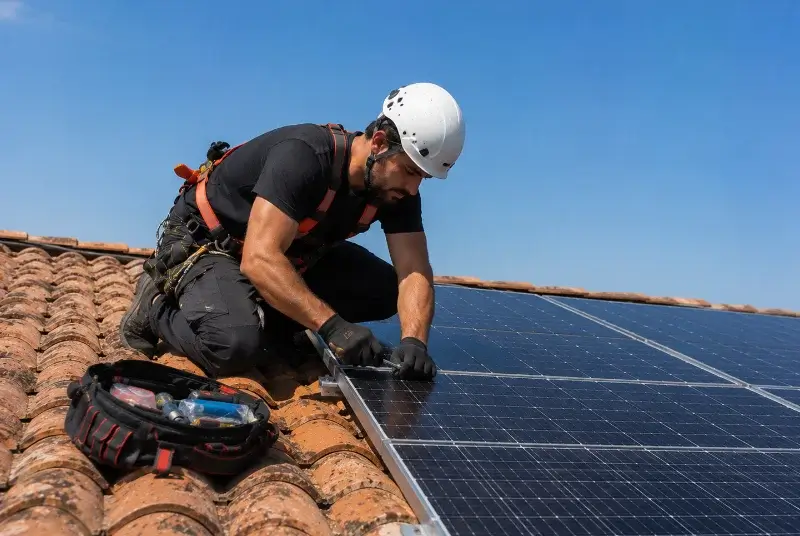 Maintenance et monitoring de panneaux solaires à Villebois