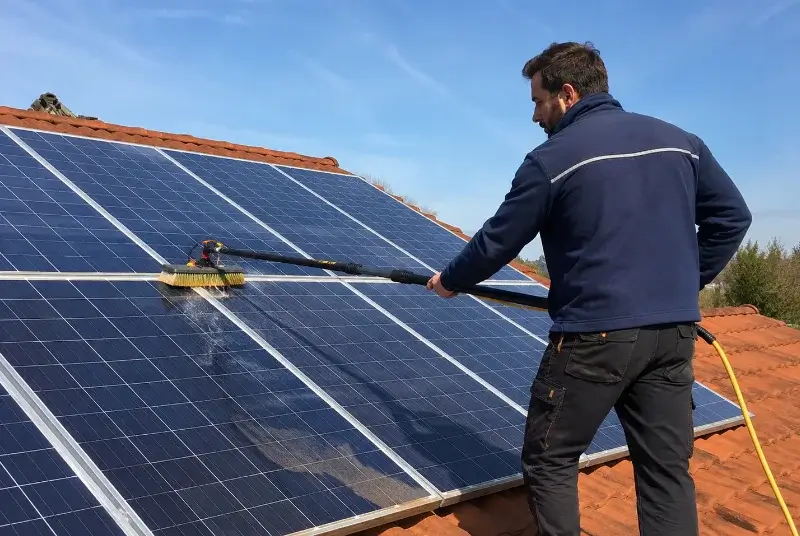 Nettoyage et entretien de panneaux solaires à Villebois